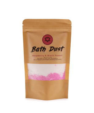 Badepulver – Hindbær og Sort Peber – 190g